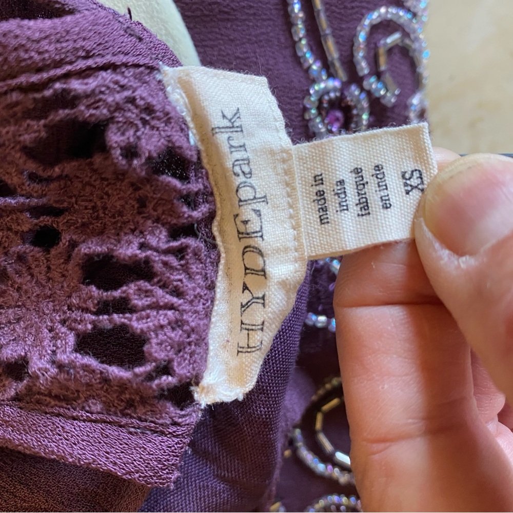 Hyde Park Beaded Blouse With Embroidery. - image 3